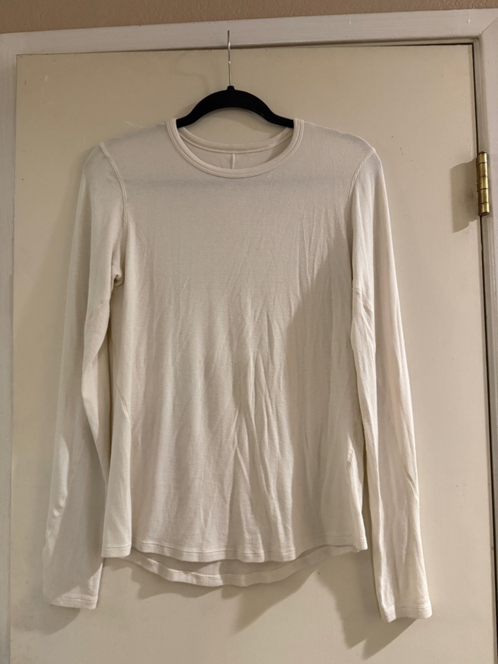 Cream Long Sleeve Lightweight Top